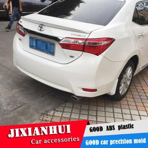 For Corolla Spoiler 2014-2017 Toyota Corolla Spoiler ABS plastic Material Car Rear Wing Color Rear Spoiler