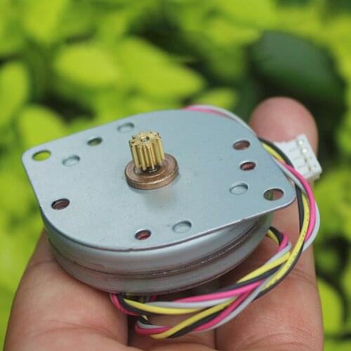 Ultra-thin stepper motor 2 phase 4 wire DC12V step angle 3.6 degree mini Round 44mm thin stepper motor For Precision instruments
