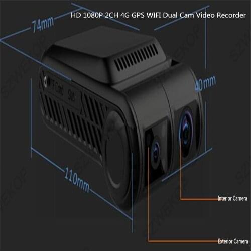4ch AHD 1080P 4G GPS WIFI Dual cam video recorder Car DVR, real-time online remote Video for taxi, bus,school bus