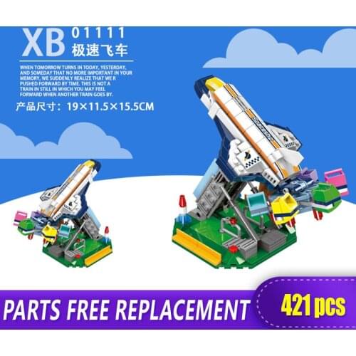 Xingbao 01111 Technic Top Scan Building Blocks for Kids Building Amusement Park Adulthood Brick Block Toys With Figure