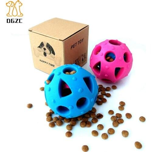 Dog Chew Treat Ball Pet Interactive Toys Ball Treat Dispensing Training Non-Toxic Natural Rubber Tooth Cleaning Toy Food Storage