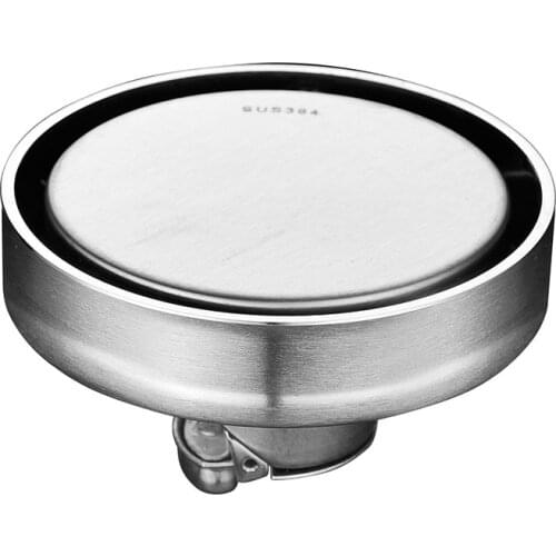 100 x 100MM 304 Stainless Steel Floor Drain Tile Insert Round Floor Waste Grates Bathroom Shower Drain