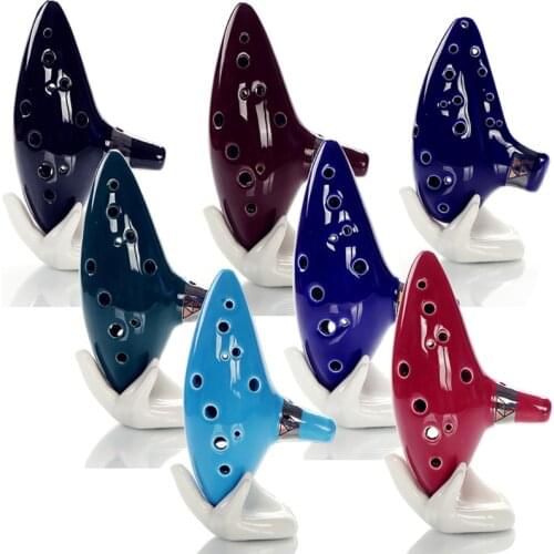 12 Holes Kiln-fired Ceramic Alto C Legend of Ocarina Flute of Time Ceramic Drop Shipping