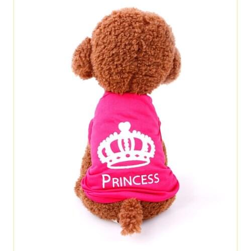2017 Fashion New Arrival Dogs Vests High Quality dog Summer Clothes Breathable Vest Hot Sale Crown Style Free Shipping