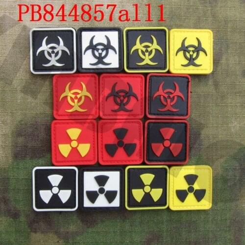3D PVC Patch 2*Pieces Biohazard Umbrella Nuclear Radiation Warning Tactics