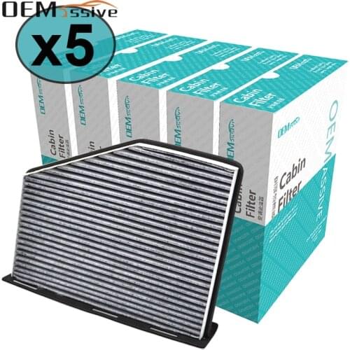 5PC Car Pollen Cabin Air Filter Activated Carbon For Audi A3 Sportback Q3 TT VW Golf Jetta Beetle Touran Sharan 1K0819644B