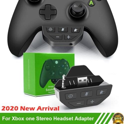 For Xbox One Wireless Gamepad Controller Sound Enhancer Stereo Headset Adapter Headphone Speakers Low Latency Voice Control