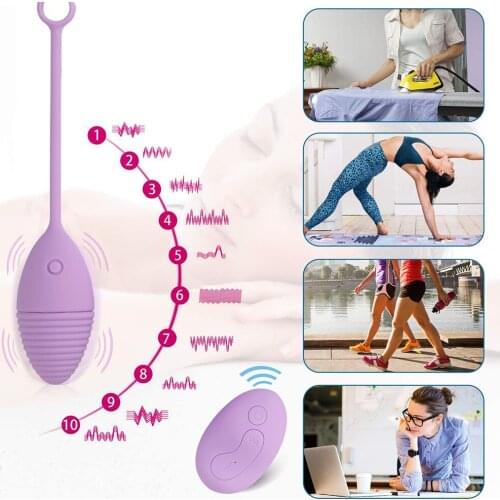 Wireless Control Vibrating Egg Vibrator Wearable Panties Vibrators G Spot Stimulator Vaginal Kegel Ball Sex Toys For Women