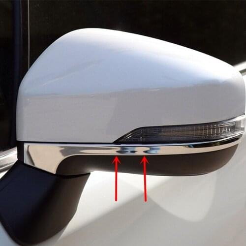 For Subaru Forester SK 2019 2020 Stainless Steel Side Mirror Decoration Strips Cover Trim 2pcs Car Styling Accessories