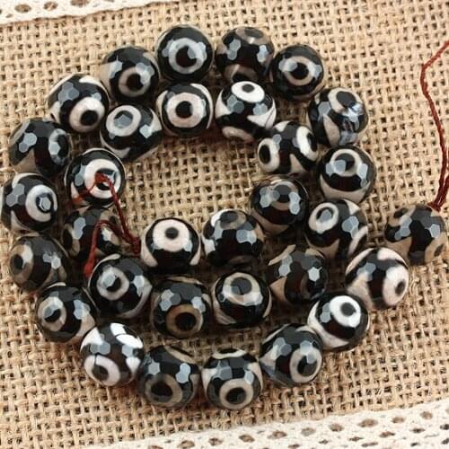 TUMBEELLUWA 12mm Agate Stone Loose Spacer Beads Charms For Jewelry Making DIY Necklace Bracelet Accessories