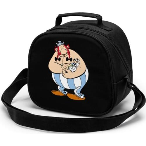 Asterix Obelix Children Lunch Bag Lunch Bag Student Portable Insulated Office Lunch Box Picnic Bags Thermal Food Tote Handbag