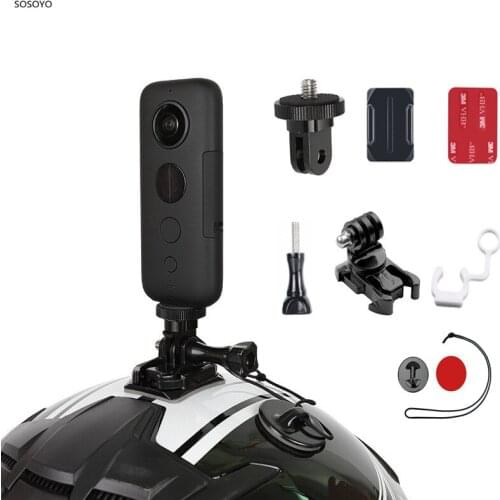 Motorcycle Helmet Bracket Mount Base Riding fixed Parts Set For Insta360 ONE X Action Camera Accessories