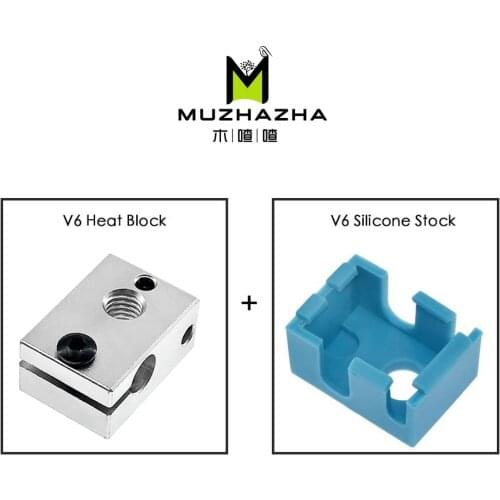 3D Printer Parts E3D V6 Heater Block Official Aluminum Block To J-head Hotend Bowden Extruder V6 Heater Thermistor