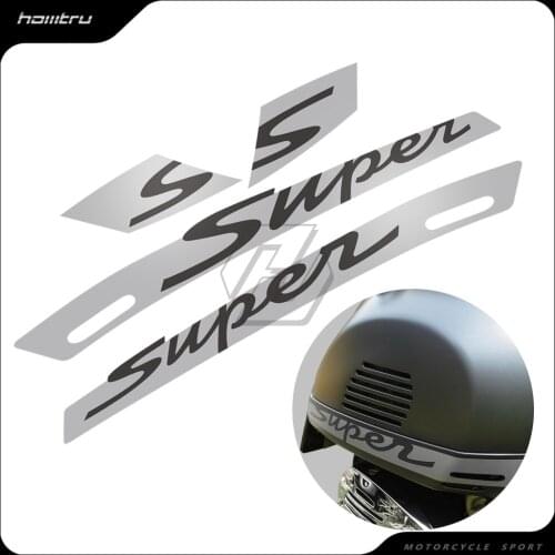 Motorcycle Decal "Super" Sticker Case for Vespa GTS 300 GTS300 Super Sport