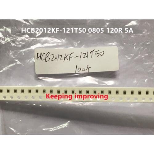 Original new 100% HCB2012KF-121T50 0805 120R 5A SMD high current magnetic bead inductor