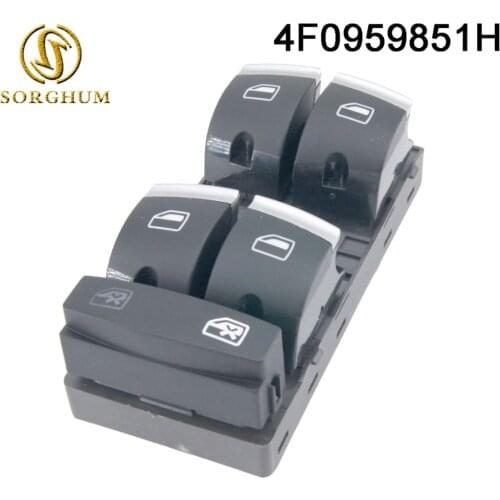 Good Quality Master Window Switch 4F0959851H Fits For Audi A3 8P A4 S4 RS4 B6 B7 A6 S6 RS6 C6 Q7