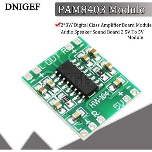 1PCS PAM8403 Amplifier Board Super Mini Digital Power Amplifier Board Miniature Class D Power Amplifier board 2 * 3 w high 2.5-5