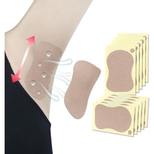 10pcs/Bag Armpits Anti Sweat Strong Absorbing Sweat Non-ieakage Foot Underarm Pads Scent Absorb Deodorant Stickers