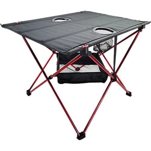 Portable Aluminium Alloy Table Ultralight Folding Table Desktop and Aluminum Alloy Table Leg Bracket