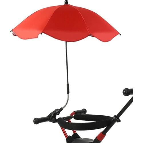 1pcs High Quality Adjustable Stroller Umbrella Rain UV Protection Baby Pram Pushchair Sun Shade Parasol With Universal Clamp