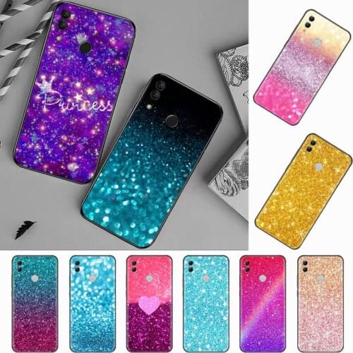 Luxury Sparkle Glitter Coque Shell Phone Case For Huawei Honor view 7a5.45inch 7c5.7inch 8x 8a 8c 9 9x 10 20 10i 20i lite pro