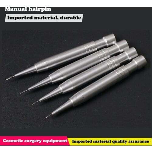 Manually planting eyebrows planting hair hairpin hairdressing tools hair transplant planting pen hair follicle planting pe