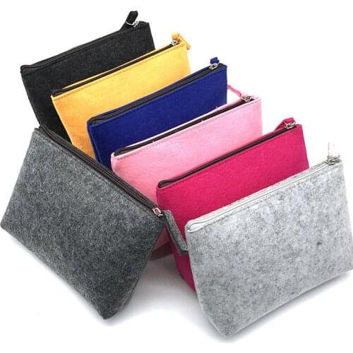 Portable Felt Storage Bag Laptop Accessory Bag Felt Travel Accessories Electronics Organizer Bag