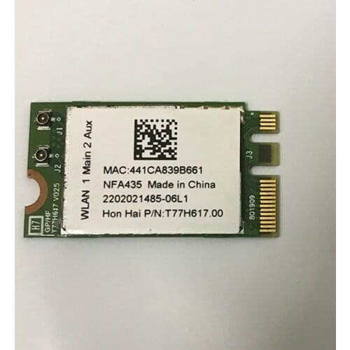 Original universal AC dual-band 2.4G/5G wireless network card for Qualcomm Atheros QCNFA435 802.11a/b/g/n/ac BT 4.1 NGFF/M.2
