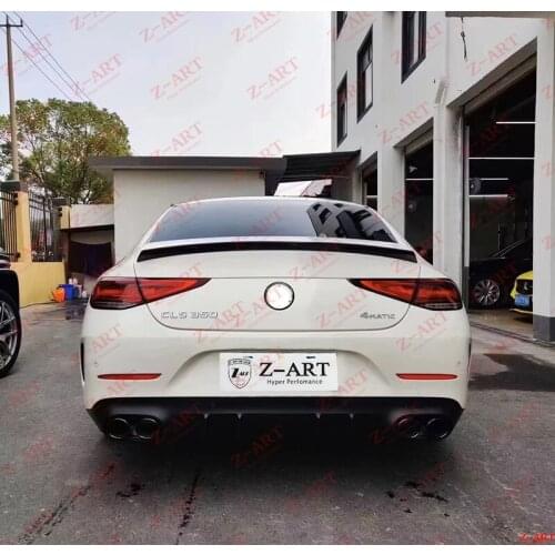 Z-ART W257 CLS Carbon fiber rear spoiler for CLS AMG style carbon fiber rear boot spoiler for new CLS crabon rear wing for C257