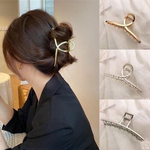 30 Styles Woman Metal Hairpins Chic Solid Hair Claws Women Gold Silver Hair Clips Fashion Barrettes Hair Accessories Ornaments