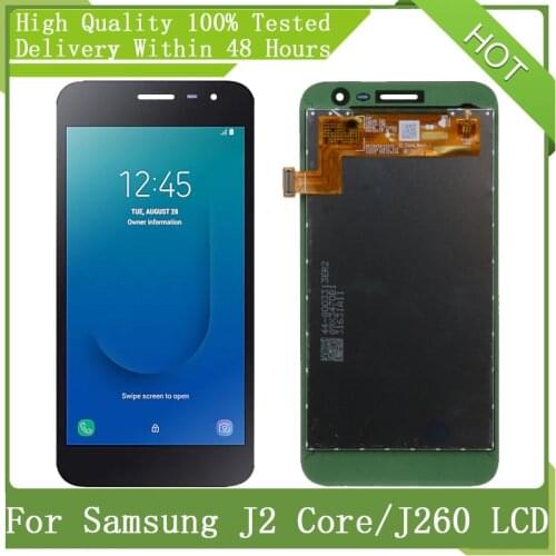 For Samsung Galaxy 5“ New Amoled J2 Core J260 J260M J260F J260G LCD Display Touch Screen Digitizer Assembly Parts+Service Pack