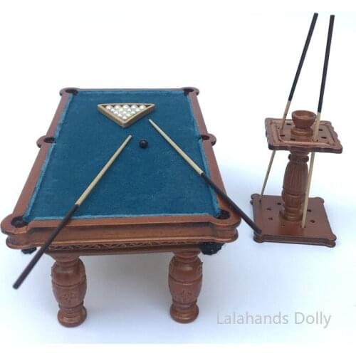 1:12 OB11 Dollhouse Mini Hand Carved Snooker Set for Dollhouse Furniture Decoration Accessory
