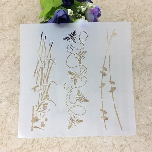 13*13cm 1PCs Bird Stencil Scapbook Stencil Decorating Tool scrapbooking