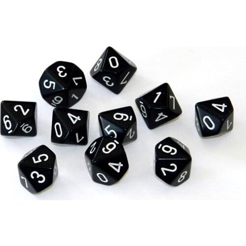 20 PCS Multicolor Dice,3 Colors Digital Dice Puzzle Game Send Children 10 Sided Dice Digital Game High Quality Acrylic