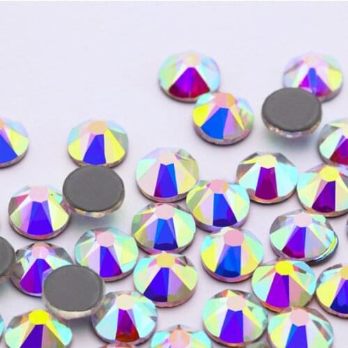 2088 Cut Facets 8 Big 8 Small SS16,SS20,SS30 Crystal Flatback Glass Strass Hotfix Iron On Rhinestones For Fabric garment