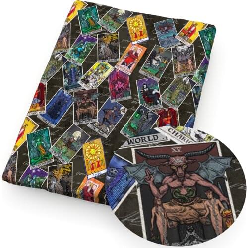 50*145cm Pumpkin Halloween Printed Polyester Cotton Fabric for Tissue Sewing Quilting Fabrics Needlework Material DIY,c20447