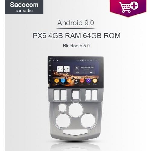 720P 8" DSP PX6 Android 9.0 4GB RAM 64GB Car DVD Player For Renault Logan L90 GPS Glonass multimedia autoradio car radio 5.0