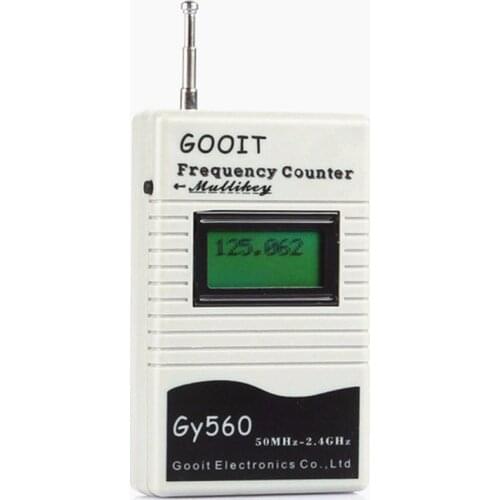 Frequency meter Counter tester GY560 for Two-Way Radio Transceiver GSM 50MHz-2.4GHz 7 DIGIT LCD Display with Signal MeteR