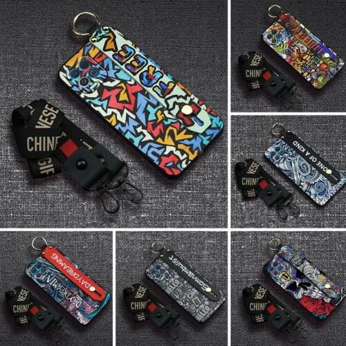 Back Cover For Man Phone Case For MOTO EDGE S/G100 Silicone Wristband Kickstand Fashion Design Waterproof