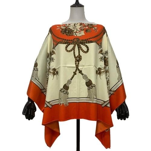 Elegant Floral Summer Silk Blouse For Lady Free Size американская одежда Holiday Party Sexy Womens Printed Top Clothes Kaftan