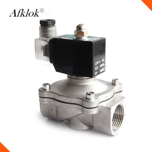 Solenoid Valves For Water Stainless Steel 1inch 2W-250-25B NPT BSP AC220v DC12V AC110V AC24V AC24V magnetic n/c Direct Acting