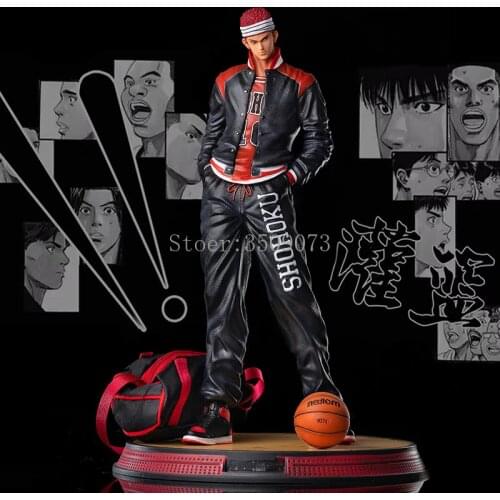 32cm SLAM DUNK Anime Figure Sakuragi Hanamichi 1/6 Action Figure Sakuragi Hanamichi Change Head Figurine Model Doll Gift