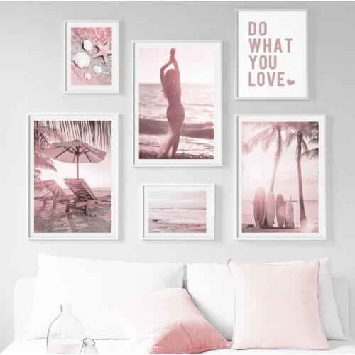 Seascape Canvas Painting Nordic Sea Beach Posters On Wall Loft Frameless Home Decor Picture Wall Art Prints for Interior