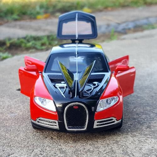 1:32 Scale Diecast ForBugatti Vevron Alloy Metal Super Sports Car Collection Model Pull Back Sound&Light Toys Vehicle