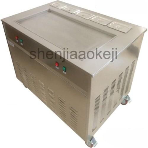 Commercial Fry ice machine Fried ice cream roll machine JS-S86T5F Thai Fried Roll Ice Cream machine 220v/50HZ 3200w 1pc