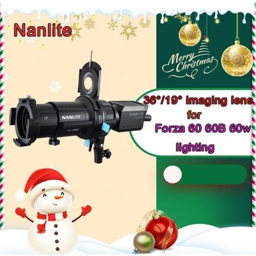 Nanlite Spotlight Mount Set 19°/36° Lmaging Lens for Forza 60 60B 60w lighting modifiers projection Photography Accessories