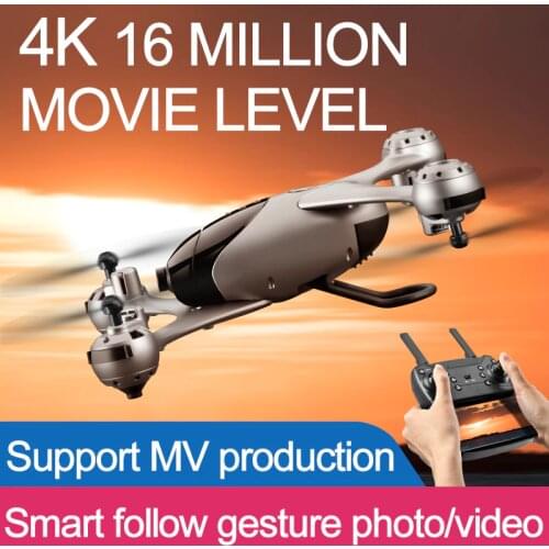 RC Helicopter 4K Drone With Camera HD Dron WIFI FPV Quadrocopter Altitude Hold follow me Selfie Drone children birthday gift toy