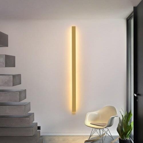 Minimalist Creative Long Wall Lamp Modern Bedroom Living Room Decor LED Wall Light Cafe Resturant Aisle Corridor Ligting Sconce