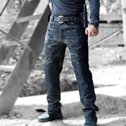 Men Outdoor Camouflage Military Tactical Pants Waterproof Anti-Tearing Breathable Trousers Climbing Training Hunting Sport Pants