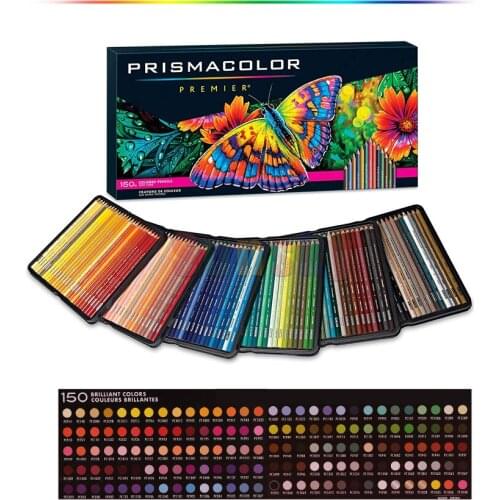 Prismacolor Colouring Pencils Set 150, Soft Core Oil Based Coloured Pencils for Adult Colouring Books, Artists, Sketchers & Kids